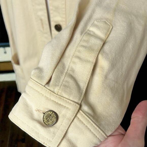 Vintage Escada by Margaretha Ley Yellow Oversized Barn Utility Jacket Size 34 - Picture 11 of 16